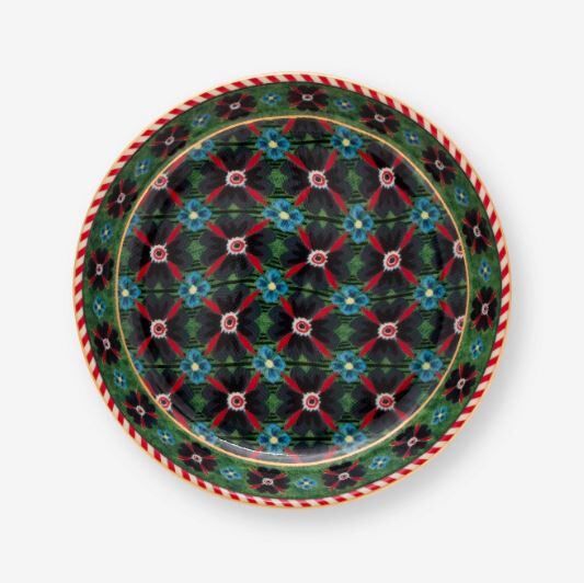 Yeşil Porselen Çay Tabağı 9 Cm