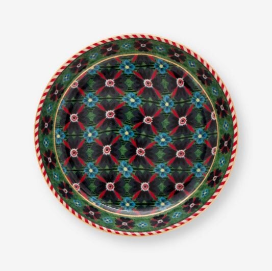 Yeşil Porselen Çay Tabağı 9 Cm