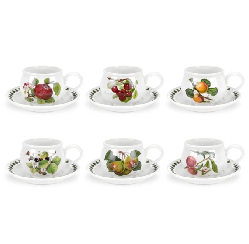 NEW POMONA ÇAY FİNCANI + TABAĞI 6 LI