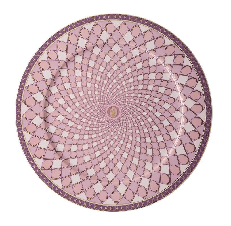 Swarovski Signum Rose Servis Tabağı 33 cm