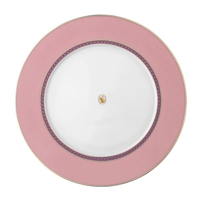 Swarovski Signum Rose Pembe Yemek Tabağı 29 CM