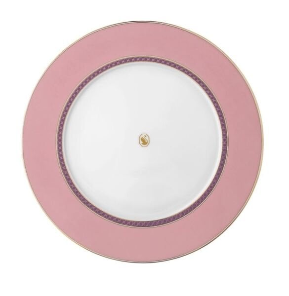 Swarovski Signum Rose Pembe Yemek Tabağı 29 CM