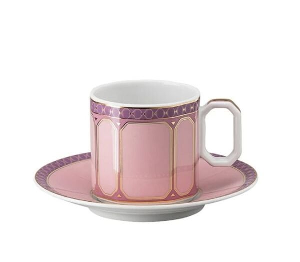 Swarovski Signum Rose Türk Kahvesi Fincan ve Tabağı