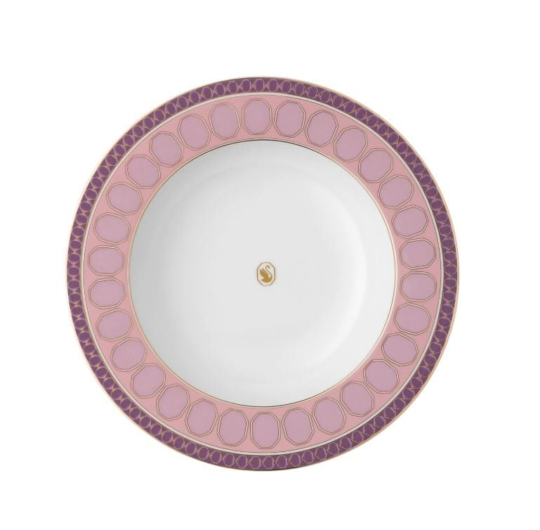 Swarovski Signum Rose Pembe Çukur Tabaka 24 CM