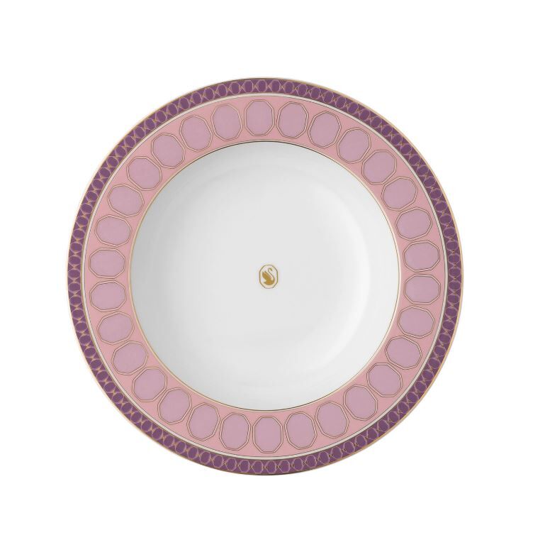 Swarovski Signum Rose Pembe Çukur Tabaka 24 CM