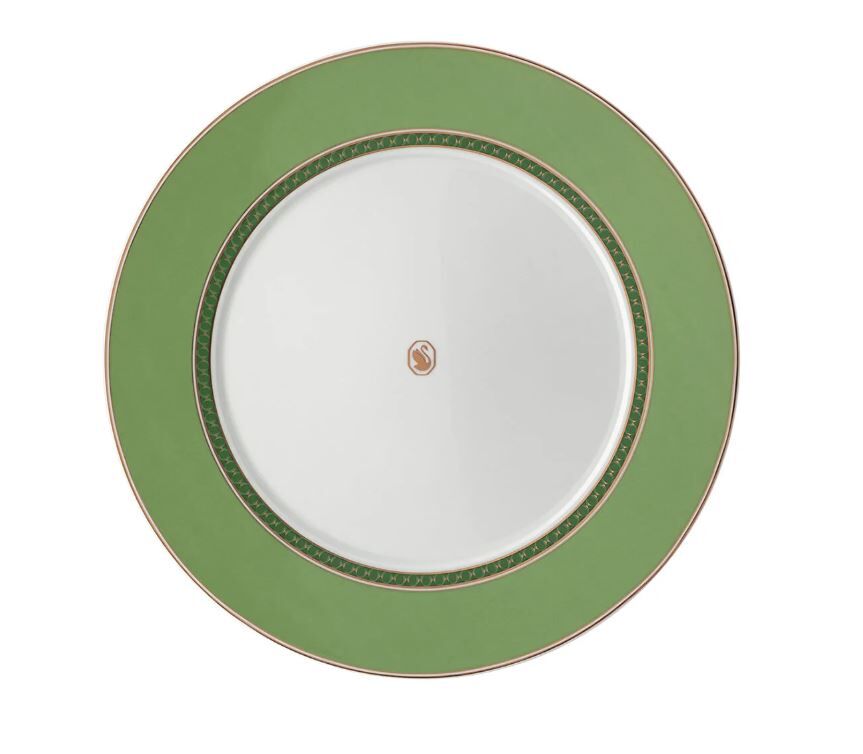 Swarovski Signum Fern Yeşil Düz Tabak 29 cm