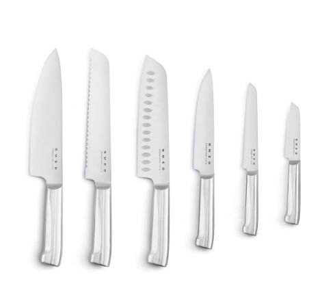 Retro Standlı Bıçak Seti Krem