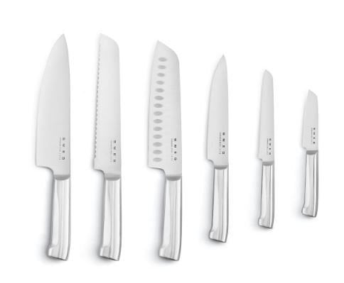 Retro Standlı Bıçak Seti Siyah