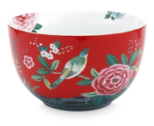 Blushing Birds Kırmızı Kase 9.5cm