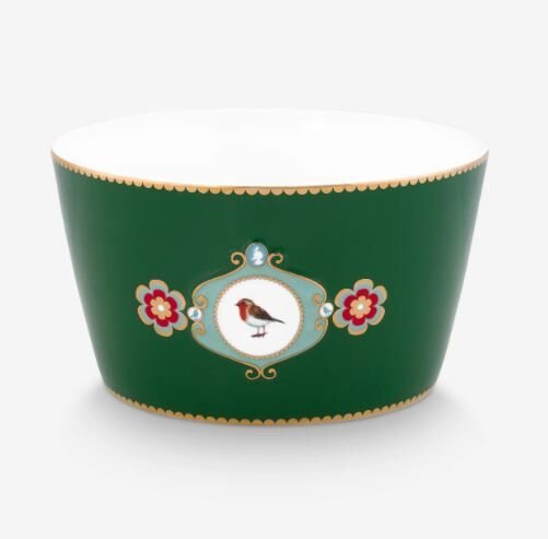 Koyu Yeşil Porselen Kase 15 Cm