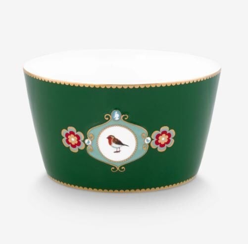 Koyu Yeşil Porselen Kase 15 Cm