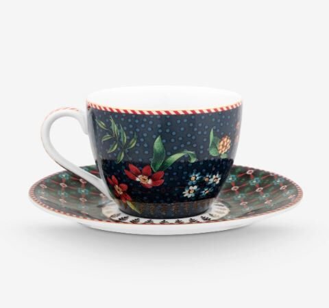 Mavi Porselen Kahve Fincan Seti 120 Ml