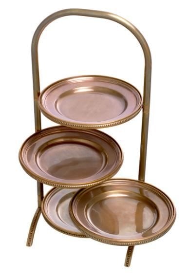 Cake standard Encore vintage brass
