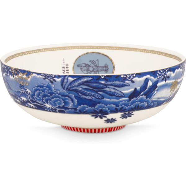 Heritage Mavi Bordürlü Kase 20 cm