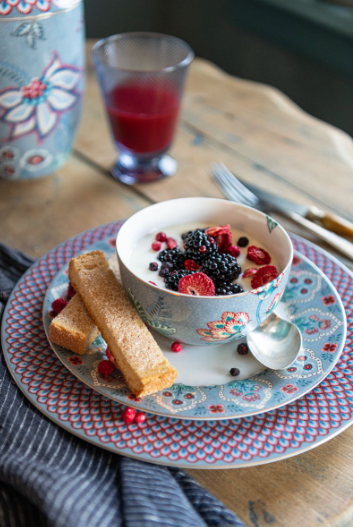 Flower Festival Mavi Kase 12 cm