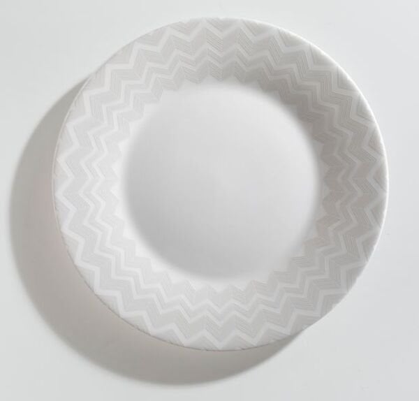 MISSONI ZIG ZAG WHITE - BEYAZ-GRI, PASTA TABAGI 21,5 CM