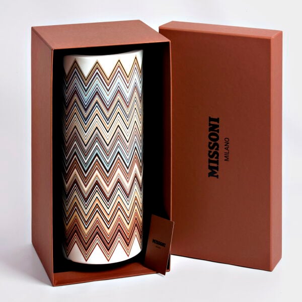 MISSONI ZIG ZAG JARRIS 148 - KAHVE-BEJ, VAZO, 36 CM