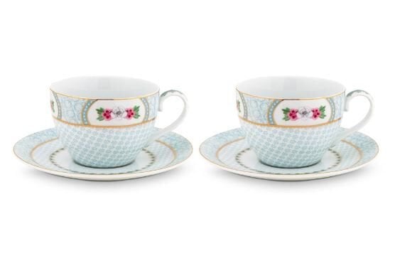 Blushing Birds İkili Beyaz Çay Fincanı Seti 280 ml.