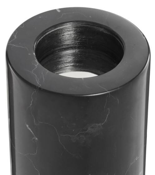 Tealight Holder Tobor M Black Marble Set of 2