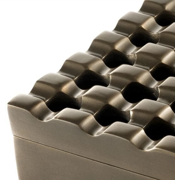 Ashtray Deluxe dark antique brass finish