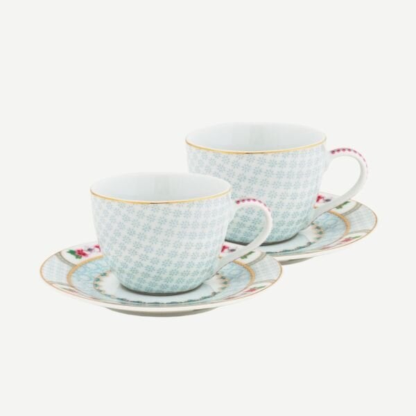 Blushing Birds İkili Beyaz Kahve Fincanı Seti 120 ml