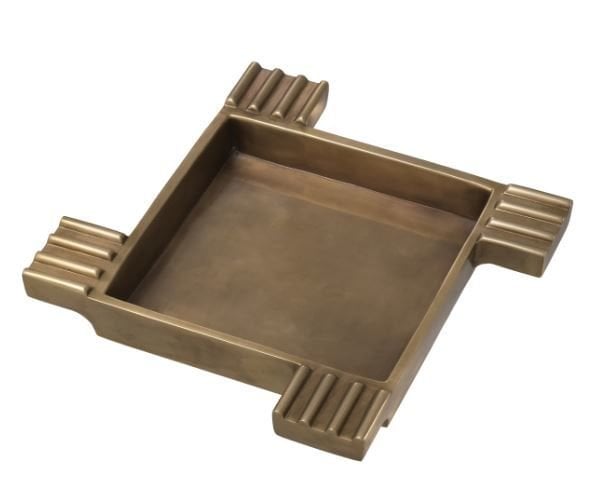 Ashtray Mack vintage brass finish