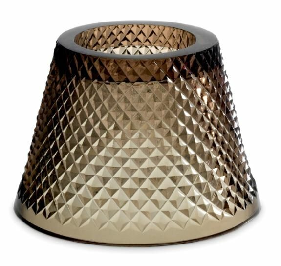 Candle Holder Shade Lilly smoke glass