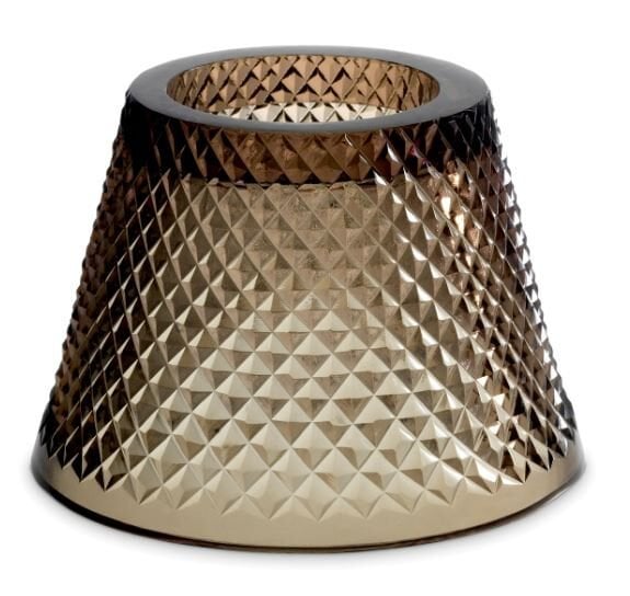 Candle Holder Shade Lilly smoke glass