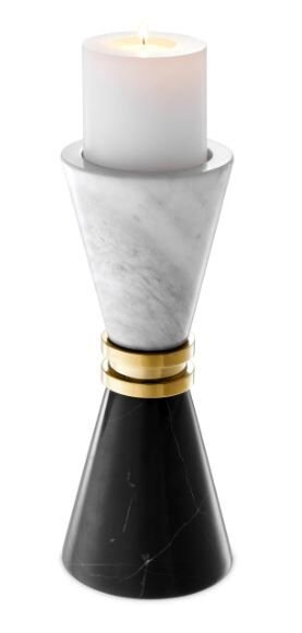 Candle Holder Diabolo black/white