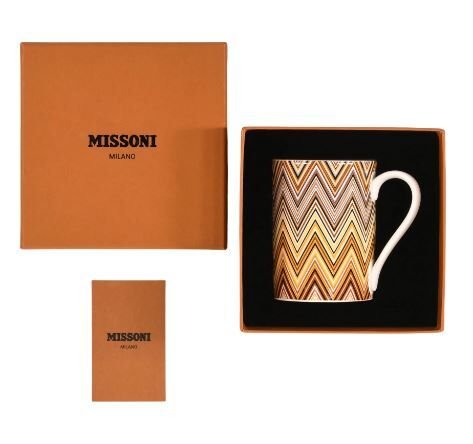 MISSONI ZIG ZAG JARRIS 148 - KAHVE-BEJ, KUPA,0,37 L