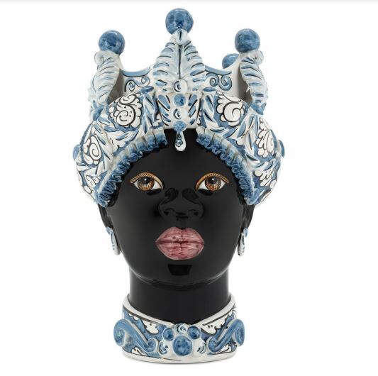 VASE MORO LADY MEDIUM LEAVES H41