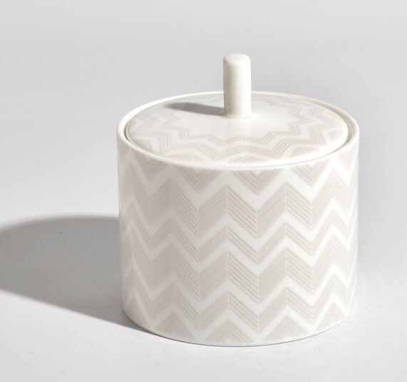 MISSONI ZIG ZAG WHITE - BEYAZ-GRI, KAPAKLI SEKERLIK