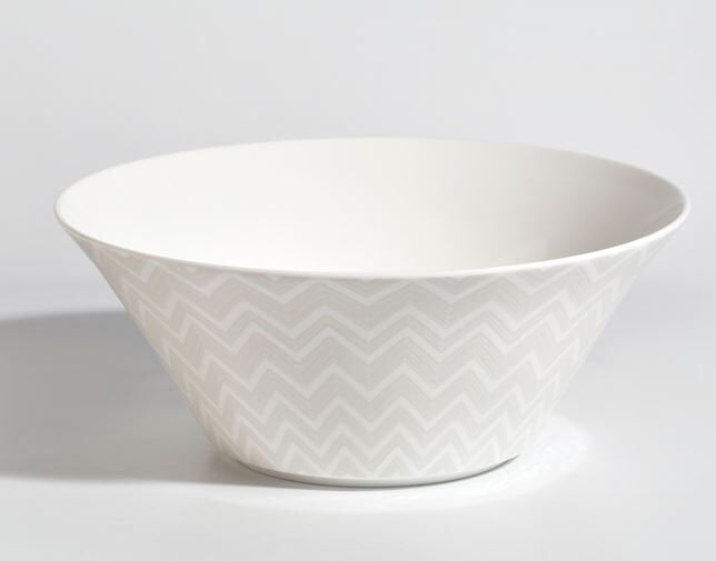 MISSONI ZIG ZAG WHITE - BEYAZ-GRI, KOMP.SALATA KASESI