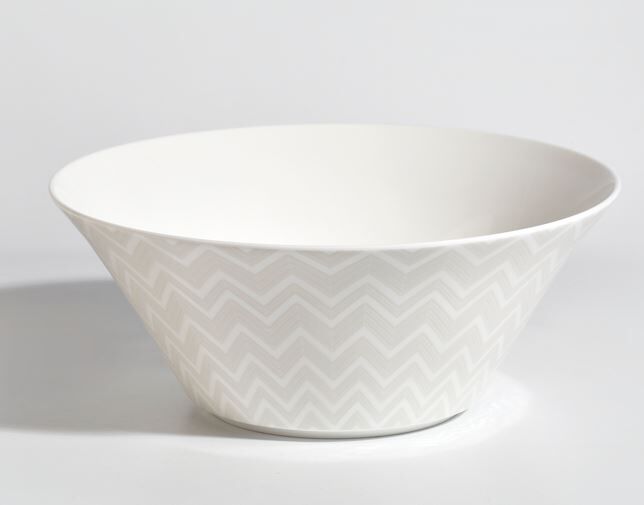 MISSONI ZIG ZAG WHITE - BEYAZ-GRI, KOMP.SALATA KASESI