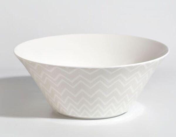 MISSONI ZIG ZAG WHITE - BEYAZ-GRI, KOMP.SALATA KASESI