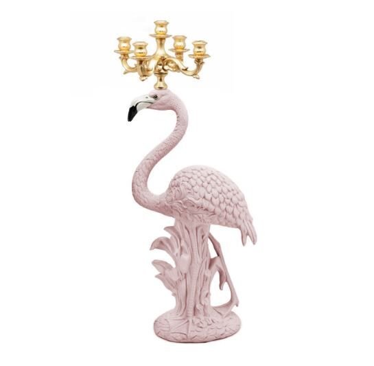 CANDLEH.FLAMINGO BISC. H102 40X26