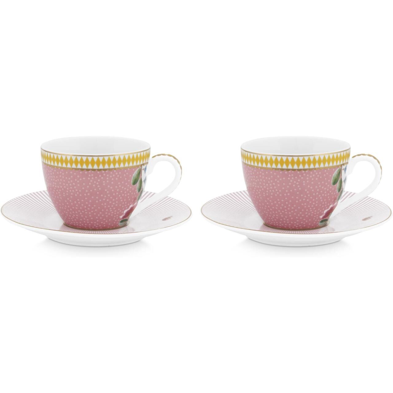 La Majorelle İkili Pembe Kahve Fincanı Seti 120 Ml