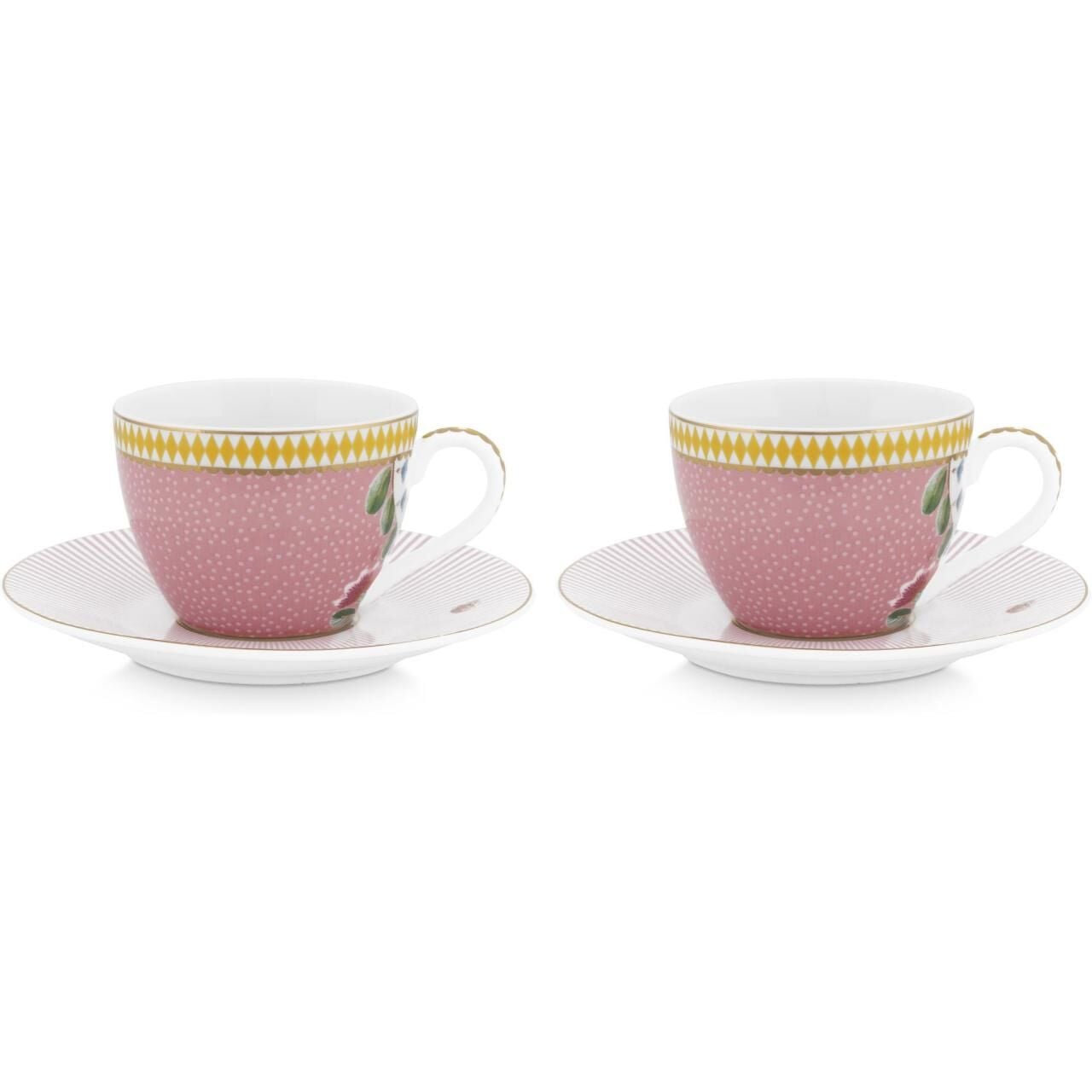 La Majorelle İkili Pembe Kahve Fincanı Seti 120 Ml