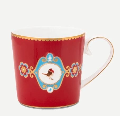 Kırmızı Porselen Kupa 150 ml