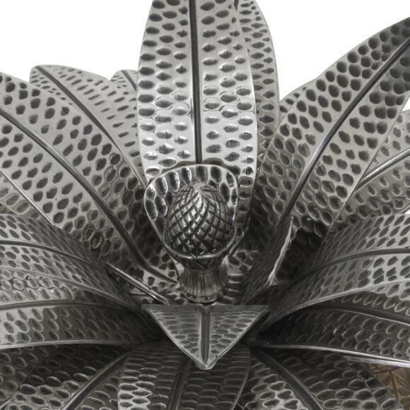 Box Pineapple ant brass finish ant silver