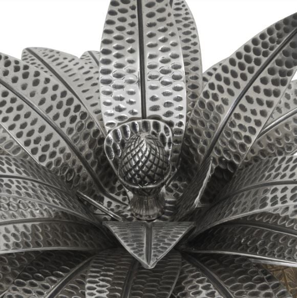 Box Pineapple ant brass finish ant silver