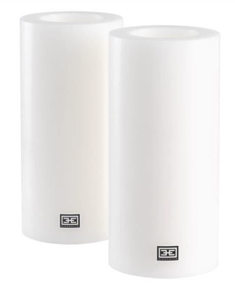 Artificial Candle ø 10 x H. 21 cm white