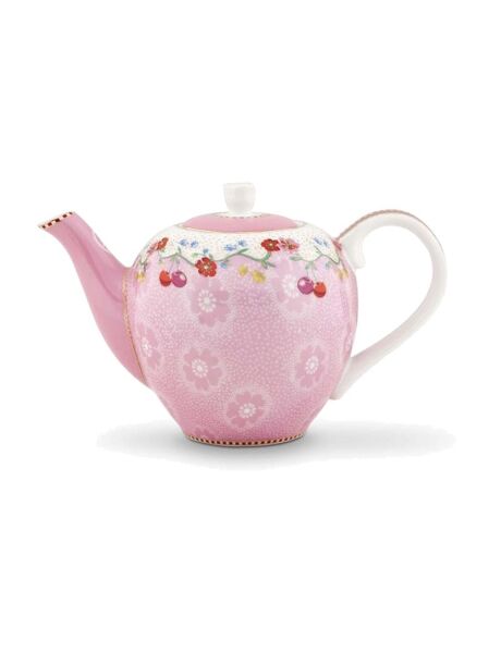 Pip Kirazlı Pembe Küçük Demlik