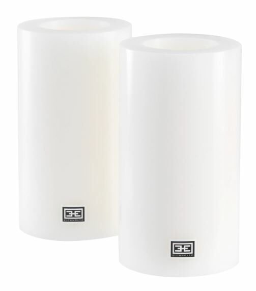 Artificial Candle ø 10 x H. 18 cm white