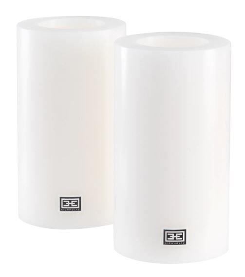 Artificial Candle ø 10 x H. 18 cm white