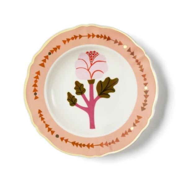 Rosa Çukur Tabak 23 cm