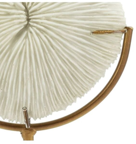 CORAL DISK+STAND H32 16X8 WHITE