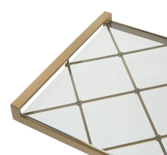 Tray Goa brushed brass finish