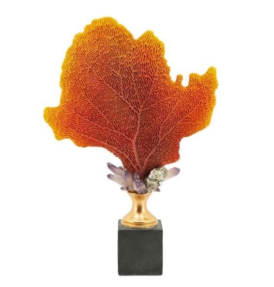 CORAL SPONGE ON BASE H56 38X13 RED