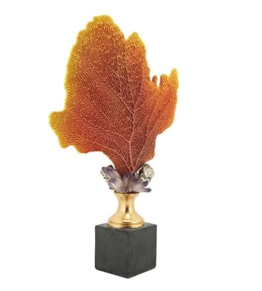 CORAL SPONGE ON BASE H56 38X13 RED